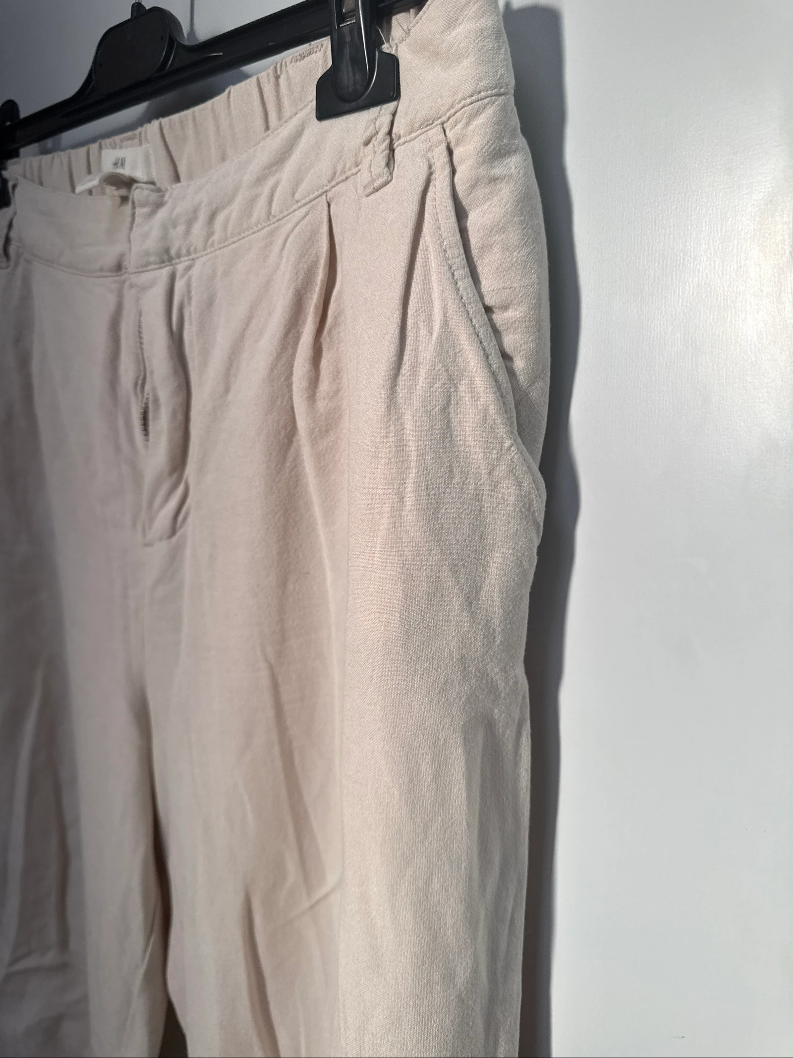 Calça de linho H&M mulher bege tamanho 38 – photo 3